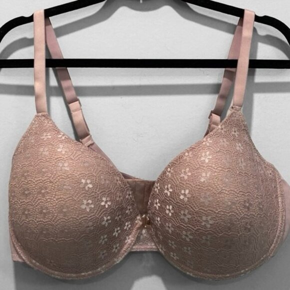 Laura Ashley Pink Floral Bra Size 42D - Picture 1 of 9